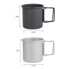 INLIMA Drinking Glasses Camping Mug Tourist Tableware Picnic Utensils Outdoor Kitchen Equipment Travel Cooking set Cookware Hiking (Color : White) view 4
