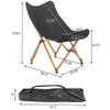 HOYOC 2Pcs Folding Camping Chairs, Portable Camping Chairs Lightweight Backpacking with Carrying Bag Chair Outdoor Lawn Chairs for Adults for Camp, Backpack, Hiking, Beach, Picnic view 3