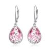 Teardrop Leverback Dangle Earrings Filigree Hook Earring for Women Fashion 925 Sterling Silver Hypoallergenic Jewelry view 1
