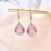 Teardrop Leverback Dangle Earrings Filigree Hook Earring for Women Fashion 925 Sterling Silver Hypoallergenic Jewelry view 2
