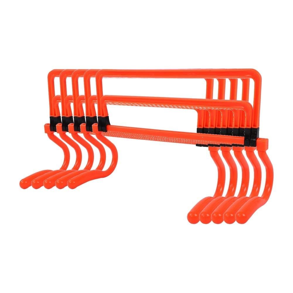 JEOZBM Speed Hurdles, 5Pcs Speed Training Hurdles for Athletes, Adaptable Training Equipment for Soccer Basketball Football
