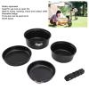 Camping Cookware Kit, Aluminum Alloy Outdoor Cookware Set, Non-Stick Pots, Pans with Mesh Storage Bag for Camping Backpacking view 2