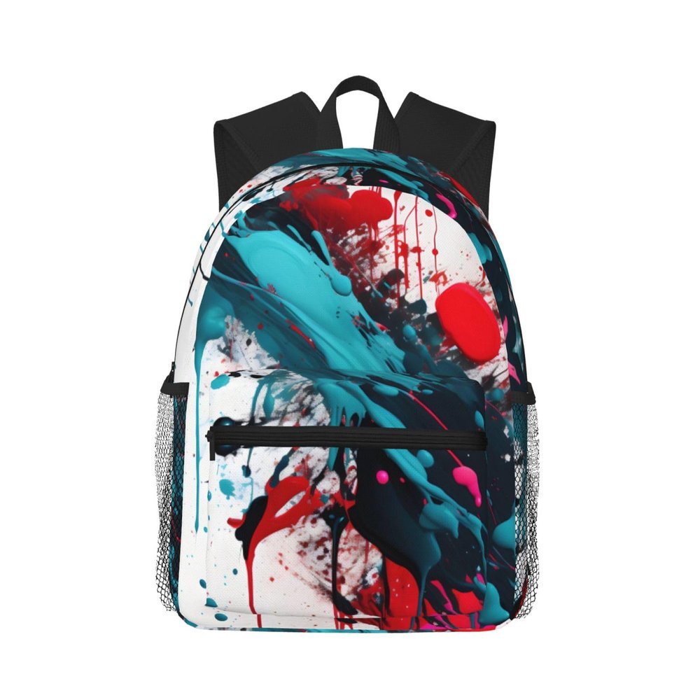 ZISHAK Abstract Paint Splashes Lightweight And Ultra-Comfortable Casual Backpack:Easily Portable Backpack For Camping,Hiking