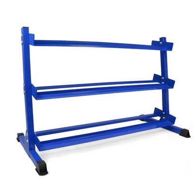 WF Athletic Supply Heavy-Duty Dumbbell Rack Stand, Weight Rack for Home Gym, Weight Holder, Available Sizes for Storage 5-75LB Dumbbell Pairs, Blue, RACK ONLY