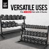WF Athletic Supply Heavy-Duty Dumbbell Rack Stand, Weight Rack for Home Gym, Weight Holder, Available Sizes for Storage 5-75LB Dumbbell Pairs, Blue, RACK ONLY view 4