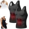 lunhaifi Sculptcore - MenS Body Shaper, Shapeflex Tank, Mannen Shaper Tank Top, Slim Belt Vest Shaper for Men (Black*2,M) view 1