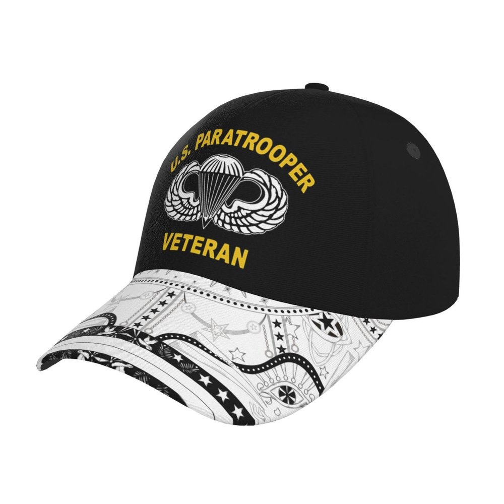 82nd Airborne Paratrooper Army Veteran Hat Adjustable Baseball Cap for Men Women Dad Hat