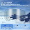 EXP VISION Ski Goggles Snowboard for Men Women, OTG Anti Fog UV Protection Snow Goggles (Black Frame Clear) view 4