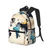 ZISHAK Abstract World Map Lightweight And Ultra-Comfortable Casual Backpack:Easily Portable Backpack For Camping,Hiking view 2