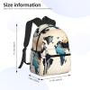 ZISHAK Abstract World Map Lightweight And Ultra-Comfortable Casual Backpack:Easily Portable Backpack For Camping,Hiking view 4