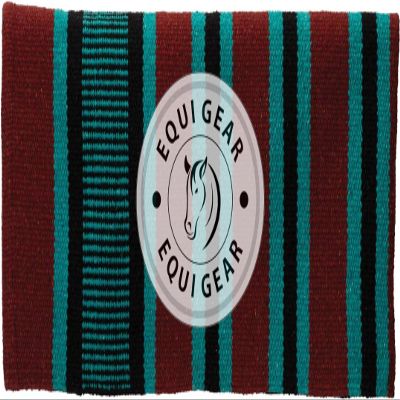 EQUIGEAR Horse Western Ranch Saddle pad/New Zealand Wool Western Saddle Blanket Top Wool Saddle pad Size 34" L x 36" W (Customization Available) z164