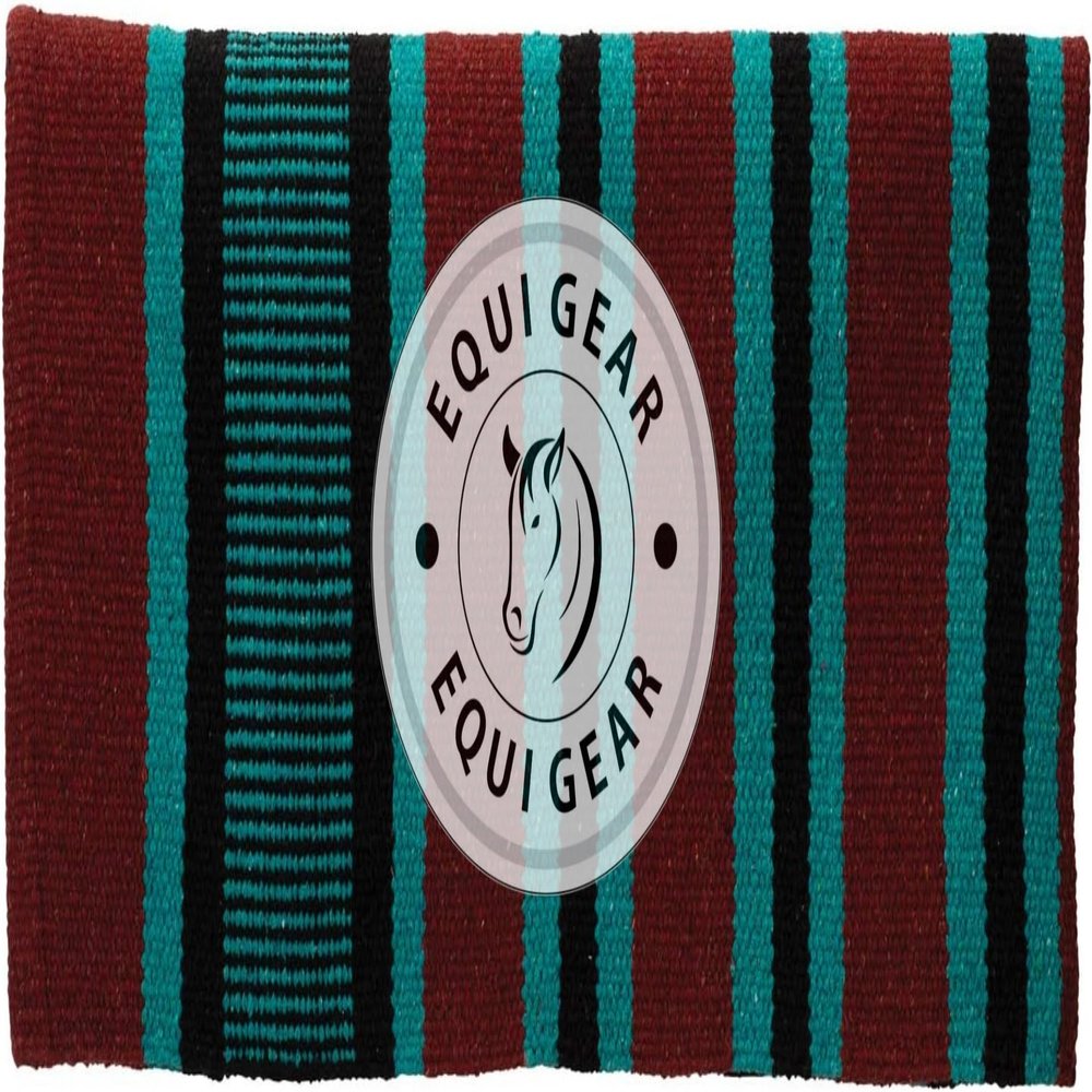 EQUIGEAR Horse Western Ranch Saddle pad/New Zealand Wool Western Saddle Blanket Top Wool Saddle pad Size 34" L x 36" W (Customization Available) z164
