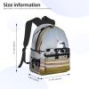 ZISHAK Airplane In Flight Lightweight And Ultra-Comfortable Casual Backpack:Easily Portable Backpack For Camping,Hiking view 4
