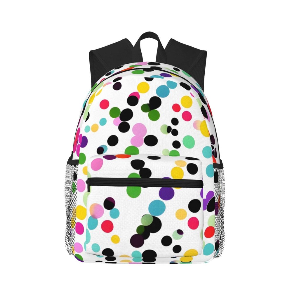 ZISHAK Twister Polka Dots Lightweight And Ultra-Comfortable Casual Backpack:Easily Portable Backpack For Camping,Hiking