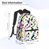 ZISHAK Twister Polka Dots Lightweight And Ultra-Comfortable Casual Backpack:Easily Portable Backpack For Camping,Hiking view 4