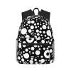 ZISHAK Black & White Dot Lightweight And Ultra-Comfortable Casual Backpack:Easily Portable Backpack For Camping,Hiking view 1