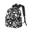 ZISHAK Black & White Dot Lightweight And Ultra-Comfortable Casual Backpack:Easily Portable Backpack For Camping,Hiking view 2