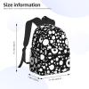 ZISHAK Black & White Dot Lightweight And Ultra-Comfortable Casual Backpack:Easily Portable Backpack For Camping,Hiking view 4