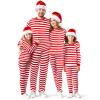 Liitrsh Christmas Family Pajamas Matching Set Striped Pajamas Classic Sleepwear Loungewear Xmas Holiday(Men,Large,Red White) view 1