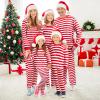 Liitrsh Christmas Family Pajamas Matching Set Striped Pajamas Classic Sleepwear Loungewear Xmas Holiday(Men,Large,Red White) view 3