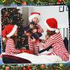 Liitrsh Christmas Family Pajamas Matching Set Striped Pajamas Classic Sleepwear Loungewear Xmas Holiday(Men,Large,Red White) view 4