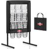 9 Hole Pitching Net with Strike Zone, Baseball Pitching Target, Softball Pitching Net, Protable and Adjustable Pitcher Training Equipment with Throwing Pitching Target view 1