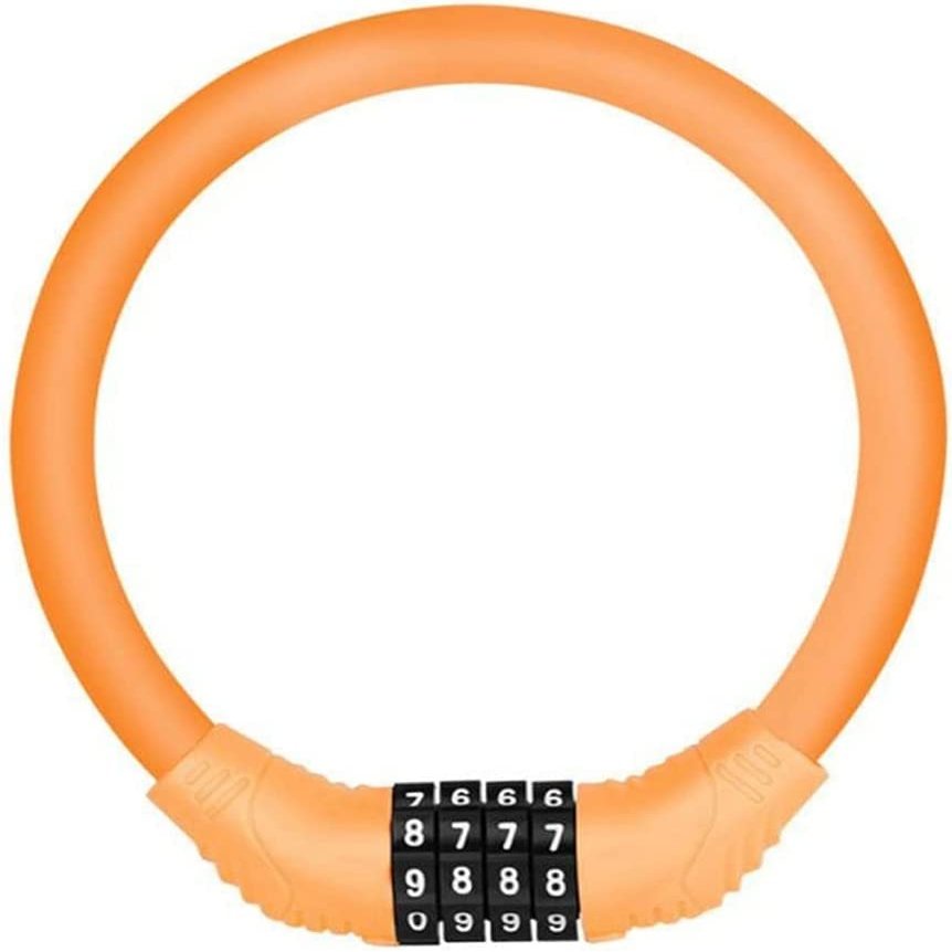 ZECHAO Anti-Theft Bike Locker,Mountain Bike Scooter Padlock Portable Safety Wheel Locker for Bike 4-Digit Password Locker Anti-Theft Lock