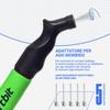 SPORTBIT Exercise Ball Pump  Hand Pump for Yoga Balls, Pilates & Stability Balls  Push & Pull Inflating System  Fitness Ball Air Pump with 5 Needles for Sports Balls view 2