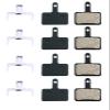 4 Pairs (8Pcs) Disc Brake Pads Resin Semi-Metallic Replacement for Tektro A10.11 E10.11 P20.11 Aquila Auriga Orion Draco Gemini Set