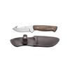 Beretta Chamois Durable Sharp Stainless Steel 4.3" Fixed Blade Hunting Knife with Walnut Wood Handle | Leather Sheath with Loop Included view 1