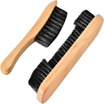 Tiekerbilir Billiards Pool Table and Rail Brush Set, Billiards Pool Snooker Accessories, Billiard Pool Table Nylon Bristle Brush 9" Natural Wood Handle