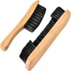 Tiekerbilir Billiards Pool Table and Rail Brush Set, Billiards Pool Snooker Accessories, Billiard Pool Table Nylon Bristle Brush 9" Natural Wood Handle view 2