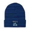 Beanies for Men Yeti Winter Hats for Women Acrylic Skull Cap 1 Size Heather Royal Blue Design Only view 1