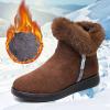SACFOF Womens Snow Boots Winter Warm Ankle Boots Thickened Outdoor Fur Lined Shoes Comfortable Dressy Anti Slip Short Booties view 3