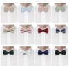 BEWDIO Pink Bow Ties for Boys Pre Tied Toddler Bow Tie Adjustable Kids Bowtie Clip On Baby Bowties for Wedding Party (57-05) view 3