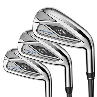 Callaway Paradym AI Smoke Max Fast Iron Sets, 6-PW,AW,GW,SW, Graphite, R2, Standard
