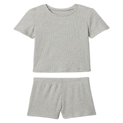 GAP Baby Girls Tee and Short Rib Set B08 12-18M
