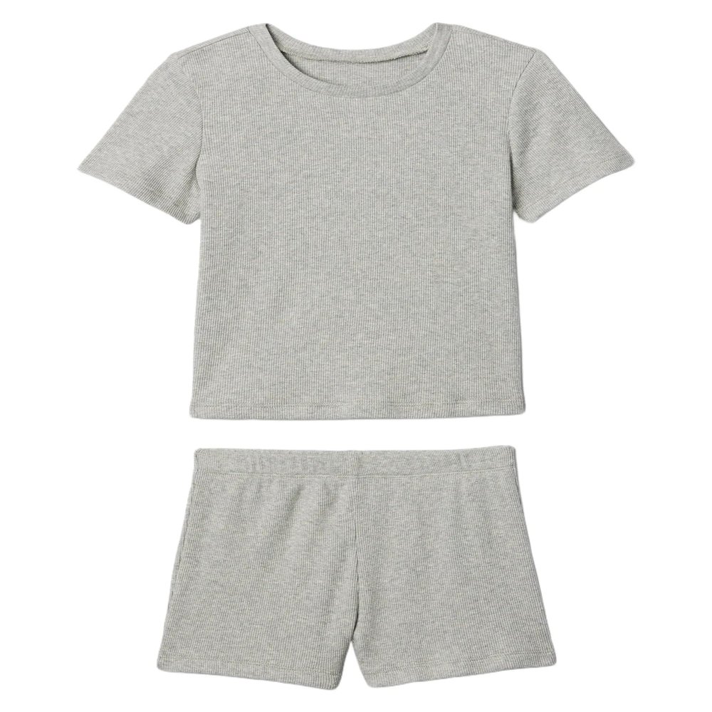 GAP Baby Girls Tee and Short Rib Set B08 12-18M