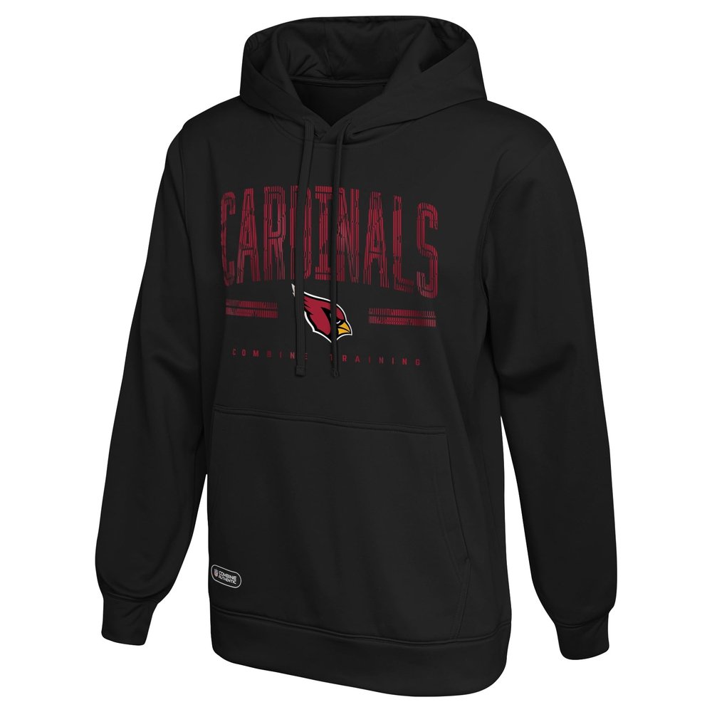 Outerstuff NFL Men's Arizona Cardinals Pullover Performance Fleece Hoodie, Coin Toss Size L