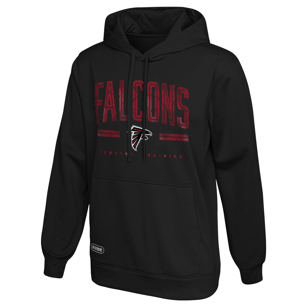 Outerstuff NFL Men's Atlanta Falcons Pullover Performance Fleece Hoodie, Coin Toss Size S