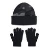 Under Armour Boys' Beanie & Glove Combo, (001) Black / / Black, One Size Fits Most view 2