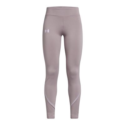 Under Armour Girls' Cozy Armour Leggings, (015) Tetra Gray / / Salt Purple, Medium