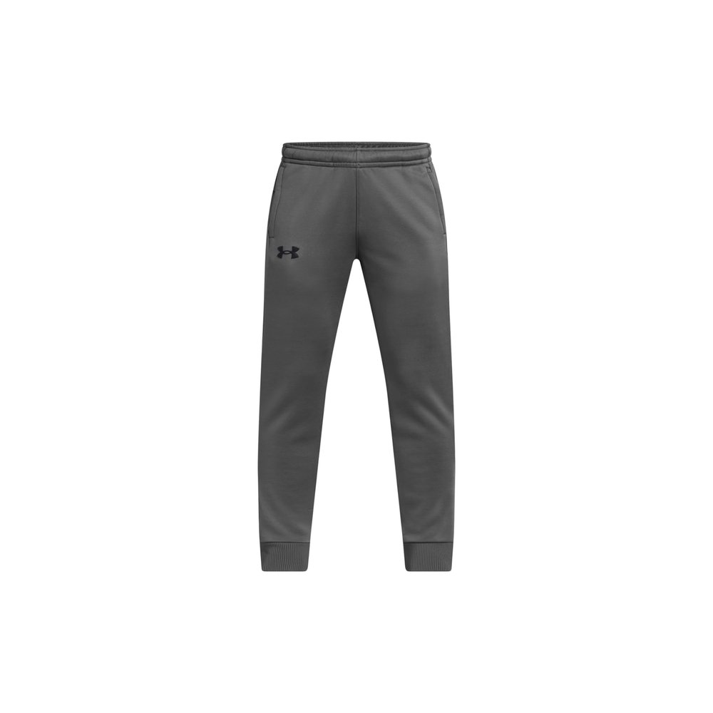 Under Armour Boys' Armour Fleece Joggers, (025) Castlerock / / Black, Medium
