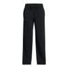 Under Armour Girls' Rival Fleece Straight Leg Pants, (001) Black / / White, Medium view 1