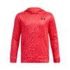 Under Armour Boys' Armour Fleece Printed Hoodie, (713) Racer Red/Red/Black, Small view 1