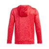 Under Armour Boys' Armour Fleece Printed Hoodie, (713) Racer Red/Red/Black, Small view 2