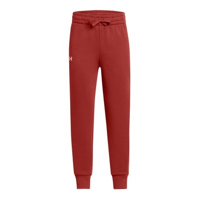 Under Armour Girls Rival Fleece Joggers, (840) Earthen Orange / / White, Medium