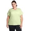 Under Armour Womens Tech Twist Short Sleeve V Neck, (383) Retro Green / / White, Medium view 1