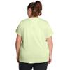 Under Armour Womens Tech Twist Short Sleeve V Neck, (383) Retro Green / / White, Medium view 2