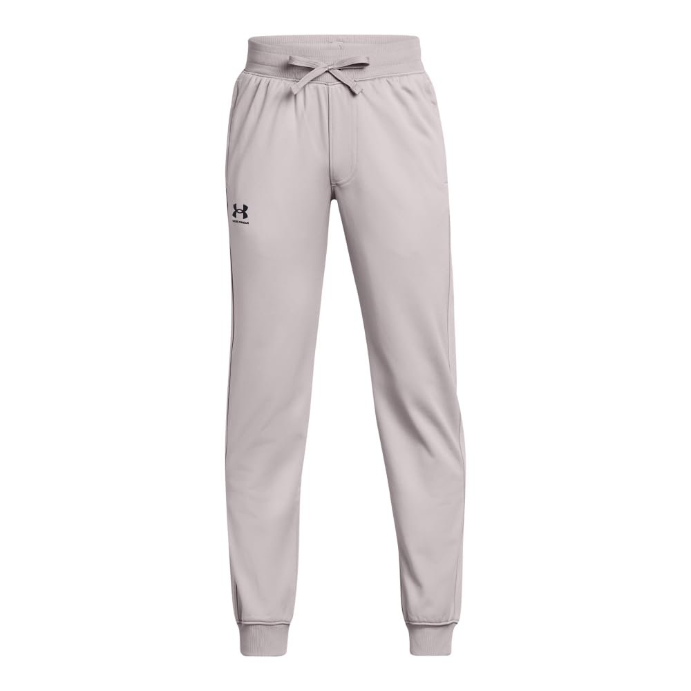 Under Armour Boys Icon Knit Pants, (015) Tetra Gray / / Black, Large